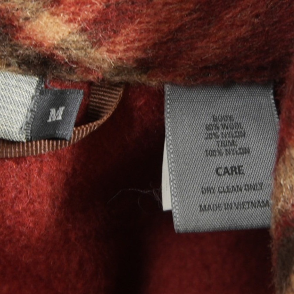 Vintage REI Plaid Wool Nylon Heavyweight Men Field Chore Jacket M Retro Cabin - Picture 4 of 15